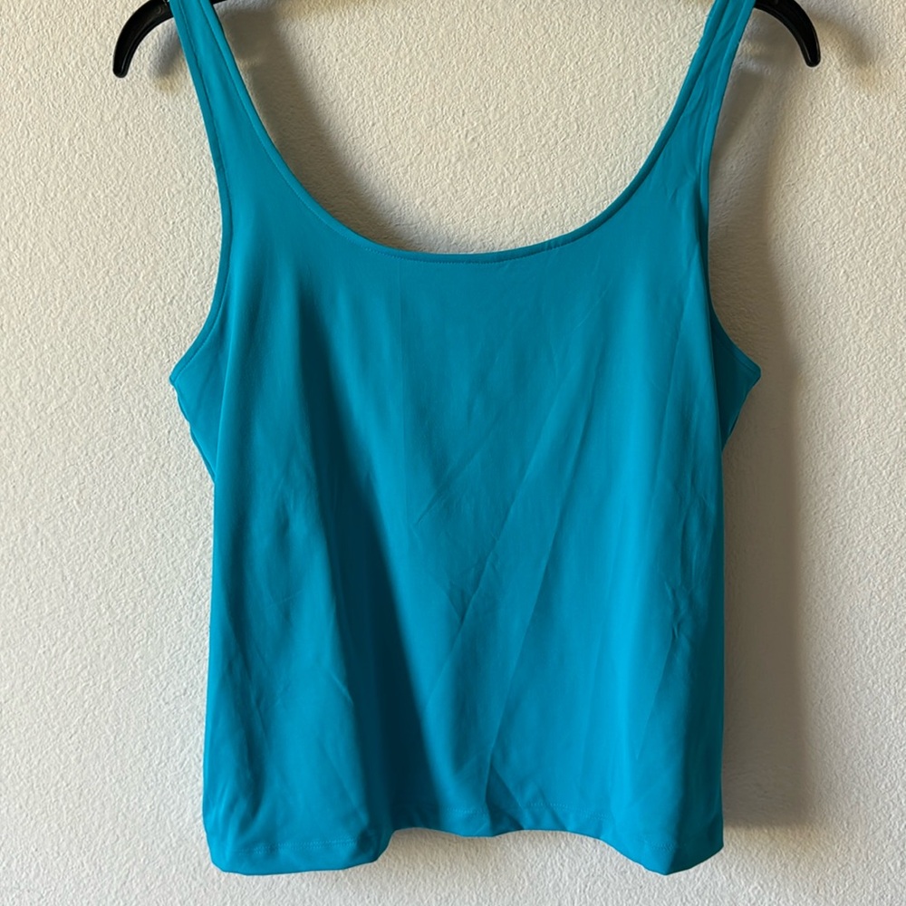 Chico’s Microfober Calm Cami Ocean Teal size 12